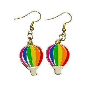 PRIDE RAINBOW DANGLE EARRINGS (AIR BALLOON)